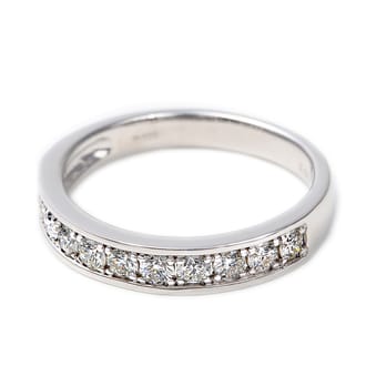 プラチナ ダイヤ 0.5CＴ 一文字リング