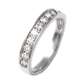 プラチナ ダイヤ 0.5CＴ 一文字リング