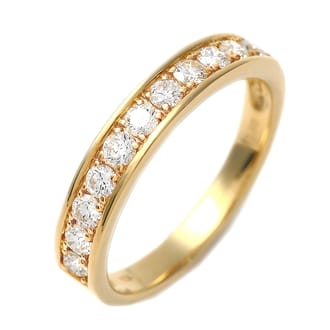 K18 ダイヤ 0.5CＴ 一文字リング