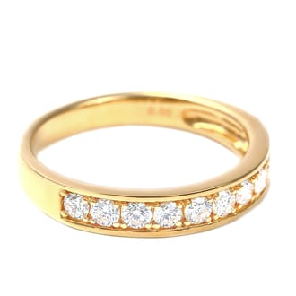K18 ダイヤ 0.5CＴ 一文字リング