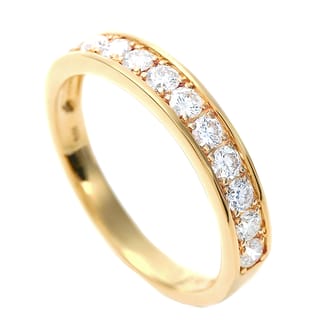 K18 ダイヤ 0.5CＴ 一文字リング