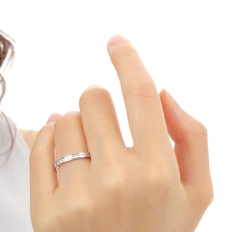 プラチナ ダイヤ フルエタニティ リング 0.30CT