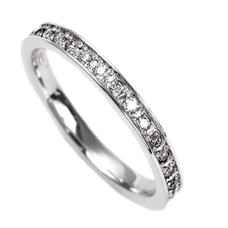 プラチナ ダイヤ フルエタニティ リング 0.30CT
