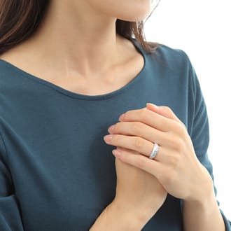プラチナ ダイヤ パヴェ 1.0CT リング