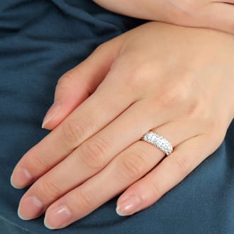 プラチナ ダイヤ パヴェ 1.0CT リング