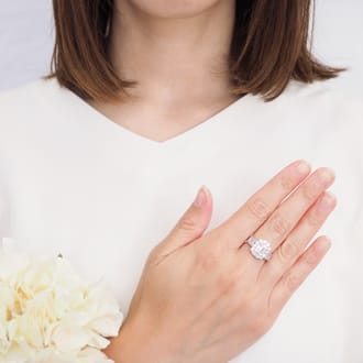 Pt900　2.00ct バゲットダイヤモンドリング
