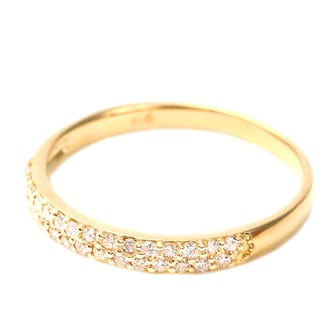 Ｋ18 ダイヤモンド パヴェ リング 0.2CT