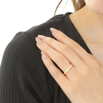 Ｋ18 ダイヤモンド パヴェ リング 0.2CT