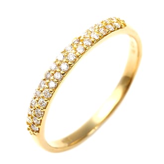 Ｋ18 ダイヤモンド パヴェ リング 0.2CT