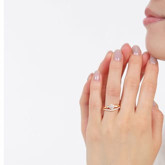 K18PG ダイヤ 0.5CT リング