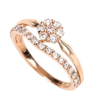 K18PG ダイヤ 0.5CT リング