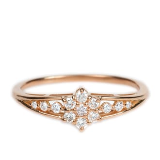K18PG  ダイヤ リング 0.2CT