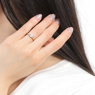 K18PG  ダイヤ リング 0.2CT