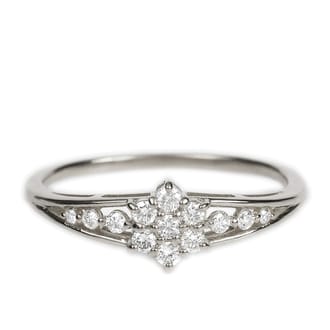 プラチナ ダイヤ リング 0.2CT