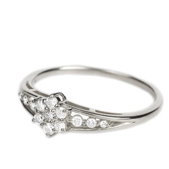 プラチナ ダイヤ リング 0.2CT