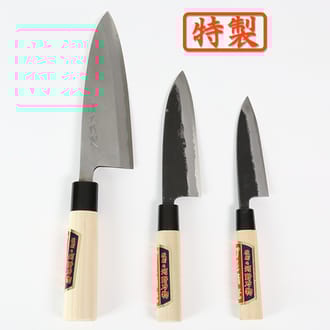 特製包丁3本セットA（出刃195mm・三徳155mm・さばき120mm）