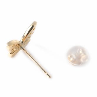 K18 ダイヤ 蝶々 ピアス トータル0.2ＣＴ