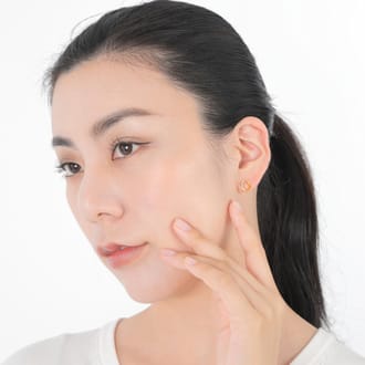 K18 ダイヤ 馬蹄 ピアス