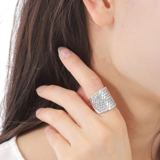 豪華 プラチナ 5CT ダイヤ リング