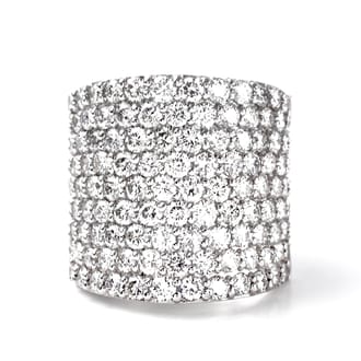 豪華 プラチナ 5CT ダイヤ リング