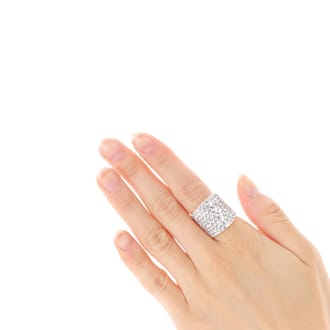 豪華 プラチナ 5CT ダイヤ リング