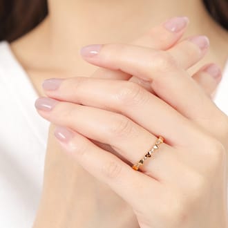 K18PG ダイヤ リング 0.06CT