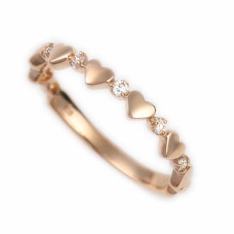 K18PG ダイヤ リング 0.06CT