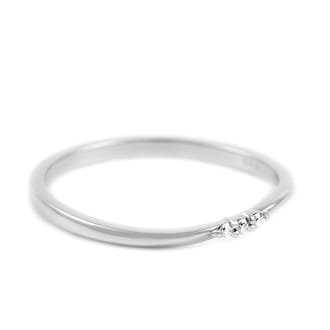 プラチナ　ダイヤ　リング　細身　0.02ＣＴ