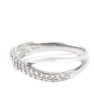 プラチナ　ダイヤ　リング　パヴェ 0.2CT