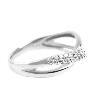 プラチナ　ダイヤ　リング　パヴェ 0.2CT