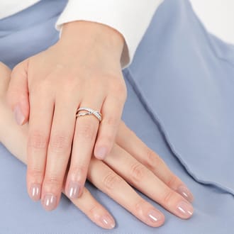 プラチナ　ダイヤ　リング　パヴェ 0.2CT