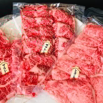 【焼肉食べ比べ3種】仙台牛ザブトン・トモサンカク・マルシン　各100g