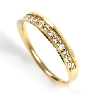 K18 ダイヤ リング 0.20CT 縁あり