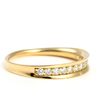 K18 ダイヤ リング 0.20CT 縁あり