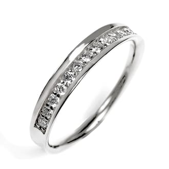 プラチナ ダイヤ リング 0.20CT 縁あり