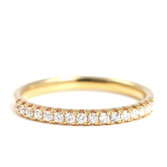 K18 ダイヤ リング　0.20ＣＴ　ハーフエタニティ