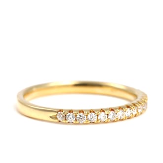K18 ダイヤ リング　0.20ＣＴ　ハーフエタニティ