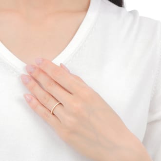 K18 ダイヤ リング　0.20ＣＴ　ハーフエタニティ