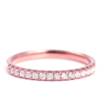 K18PG ダイヤ リング　0.20ＣＴ　ハーフエタニティ