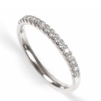 プラチナ ダイヤ リング　0.20ＣＴ　ハーフエタニティ