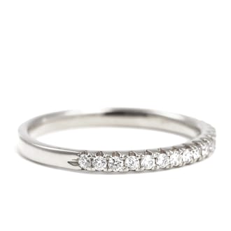 プラチナ ダイヤ リング　0.20ＣＴ　ハーフエタニティ