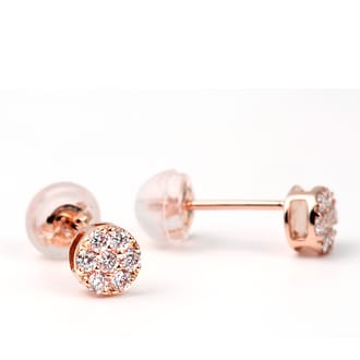 K18PG ダイヤ ピアス　トータル0.20ＣＴ　E150DI-R