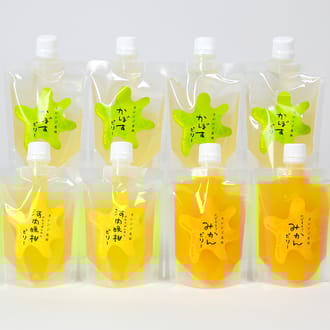 オレンジ農園の果実の飲むゼリーギフトセット（かぼす×4・みかん×2・季節の果実×2）