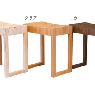 寄木スツール（クリア）