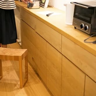 寄木スツール（クリア）