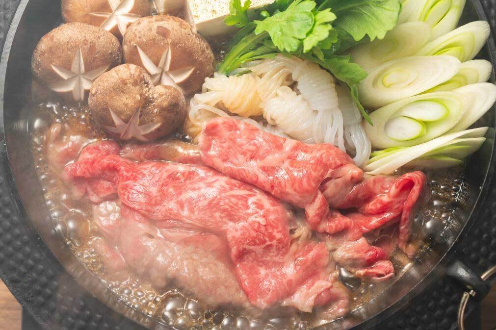 黒毛和牛のすき焼き