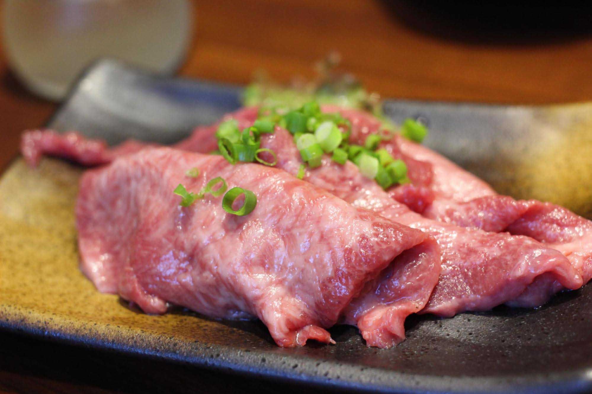鹿児島黒牛の焼き肉用の肉