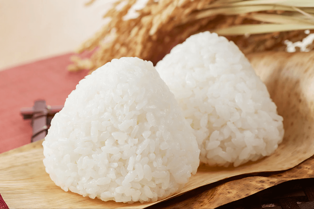 おむすびに適したお米=粒厚があり、ほどよい粘りのあるお米